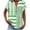 A1 Green, variant on Shirts for Women Trendy Petite Womens Summer Tops 3/4 Sleeve Button Front Shirts for Women Trendy Women Summer Clothes