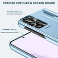 thumbnail image 4 of Slim Stand Cases Compatible Samsung Galaxy S23 Kickstand Case Men Women Blue,Full Protective Hard Plating PC Cover with Metal Camera Protector Case for Samsung Galaxy S23 Phone Case with S Pen, 4 of 15