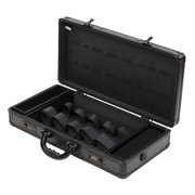 Anqidi Black Barber Tool Travel Case Stylist Hairdressing Toolbox Portable Clipper Trimmer Organizer Suitcase w/Lock