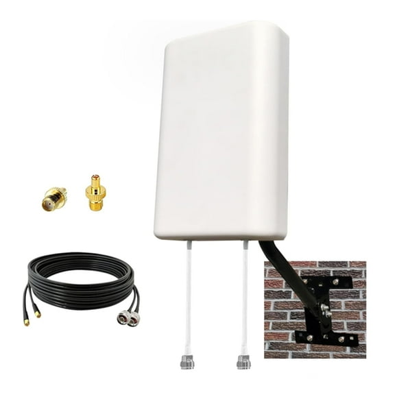 2x2 MIMO Antenna for T-Mobile Home Internet, Outdoor 4G LTE Directional Antenna for Modem/Router, High-Gain Signal Booster with SMA Connectors