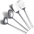 thumbnail image 1 of shiyou-Stainless Steel Kitchen Utensils Set 4 Pieces, Cooking Utensil Set Include Metal Spatula Set, Kitchen Skimmer, Soup Ladle, Kitchen Gadgets Kitchen Essentials New Home Must Have, 1 of 4