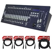 Chauvet DJ OBEY 70 Light/Fog DMX Lighting Controller+(3) 10ft.+25ft. DMX Cables