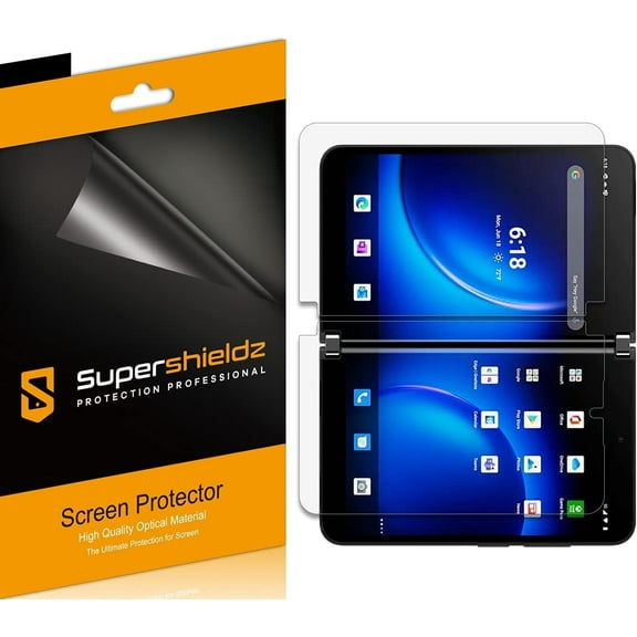 (2 Pack) Supershieldz Designed for Microsoft Surface Duo 2 Screen Protector, (2 Left Screen and 2 Right Screen) (Full Coverage) High Definition Clear Shield (TPU)