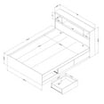 thumbnail image 4 of South Shore Reevo, Contemporary Bed, Full White, 4 of 15
