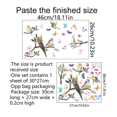 thumbnail image 4 of Vinilos para ventanas ENCUENTRO DE PÁJAROS electrostáticos I Decoración de ventanas Vinilos para ventanas ramas de árboles plantas flores verano I Vinilos para ventanas salón y dormitorio de adultos, 4 of 4