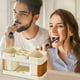 thumbnail image 4 of Organizador de soporte para cepillos de dientes | Estante de almacenamiento de baño con encimera de plástico | Múltiples compartimentos para pastas dentales | Diseño de drenaje | Compacto Portátil |, 4 of 6