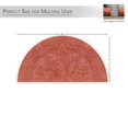 thumbnail image 3 of HOME WEAVERS Waterford Collection Cotton Slice Rug, 17" x 30", Coral, 3 of 9