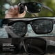 thumbnail image 4 of Gafas de sol de seguridad EDGE Defiance Z87 Wayfarer para hombre, 4 of 9