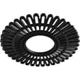 thumbnail image 2 of 22"OD x 8 1/8"ID x 3/4"P Cornelius Architectural Grade PVC Pierced Ceiling Medallion, Black, 2 of 10
