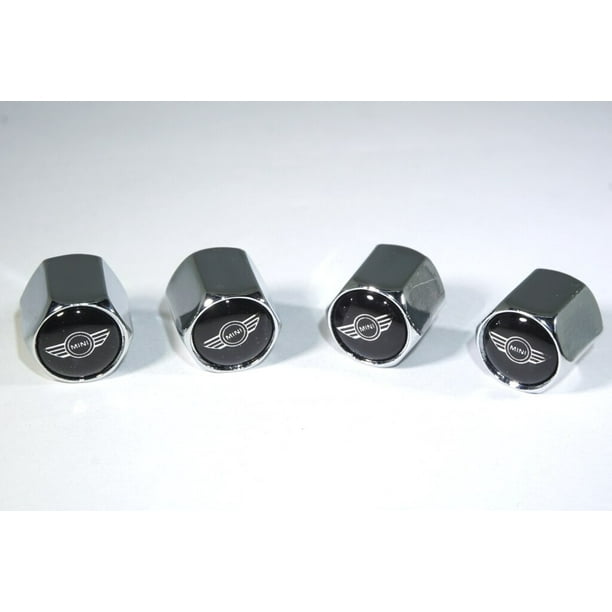 Chrome Valve Stem Caps fits Mini