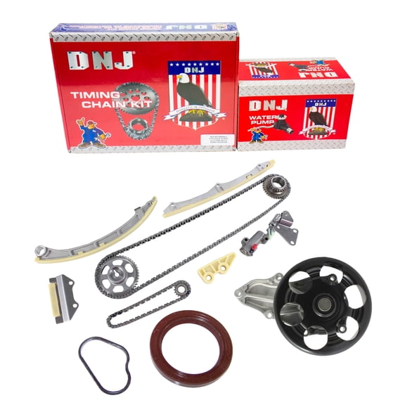 DNJ TK227WP Timing Chain Kit with Water Pump Fits Cars & Trucks 02-09 Acura 2.4L L4 DOHC 16V