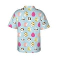 thumbnail image 3 of Daiia Happy Easter Hawaiian Shirt for Men Gentle Cotton Regular Short Sleeve Casual-XX-Large, 3 of 9