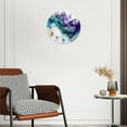thumbnail image 3 of Round Analog Wall Clocks with Non-Ticking Sweep Movement,Battery Operated Clcoks Decorative for Home,Office-Tropical Beach With Palm Trees And Waves(16inch), 3 of 4