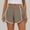 Khaki, variant on Vivianyo HD Shorts for Women Summer Clearance Women's Summer Solid Color Sexy Elastic Waist Side Pleated Casual Shorts