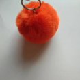 thumbnail image 1 of Fuzzy Ball Keychain Supple Comfortable Lovely Key Rings Adorable Practical Key Chains Women for Children Adults Elderly Students Orange 4cm, 1 of 6