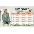 thumbnail image 7 of ALLTB Women Sunday Funday Sweatshirt Cute Football Graphic Pullover Game Day Weekend Tops Casual Football Season Shirt, 7 of 7