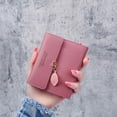 thumbnail image 3 of Monedero pequeño BLESIY de mujer Rosa oscuro con bolsillo para dinero, 3 of 8