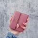 thumbnail image 3 of Monedero pequeño BLESIY de mujer Rosa oscuro con bolsillo para dinero, 3 of 8
