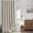 Linen, variant on 96" Long Scalloped Shower Curtain Linen Textured with 12 Metal Hooks Cute Extra Long Heavy Duty Washable Waterproof Cloth Shower Curtains with Black Border for Bathroom Hotel Bathtub,White