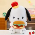thumbnail image 2 of Serie Pochacco de Sanrio, peluche de hamburguesa Pochacco de 52 cm, muñeco de peluche de cachorro, decoración del hogar, juguetes para niños, regalo de cumpleaños y vacaciones, 2 of 4