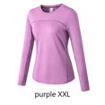 thumbnail image 3 of Minnieouse Ropa interior térmica de otoño para mujer, capa base de cuello redondo, camisetas más cálidas ajustadas de manga larga, camiseta para Prendas para la parte del cuerpo Violeta XXL Minnieouse  AP013660-05, 3 of 6