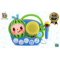 thumbnail image 2 of EKids Cocomelon Toy Singalong Boombox with Microphone for Toddlers, Built-in Music and Flashing Lights, for Fans of Cocomelon, 2 of 8