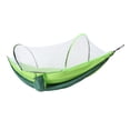 thumbnail image 2 of Hammock With Mosquito Net, Practical Single Person Hammock With Net 210T Nylon Taffta Portable  For Hiking For Backpacking For Traveling For Camping Dark Green+Fruit Green, 2 of 8