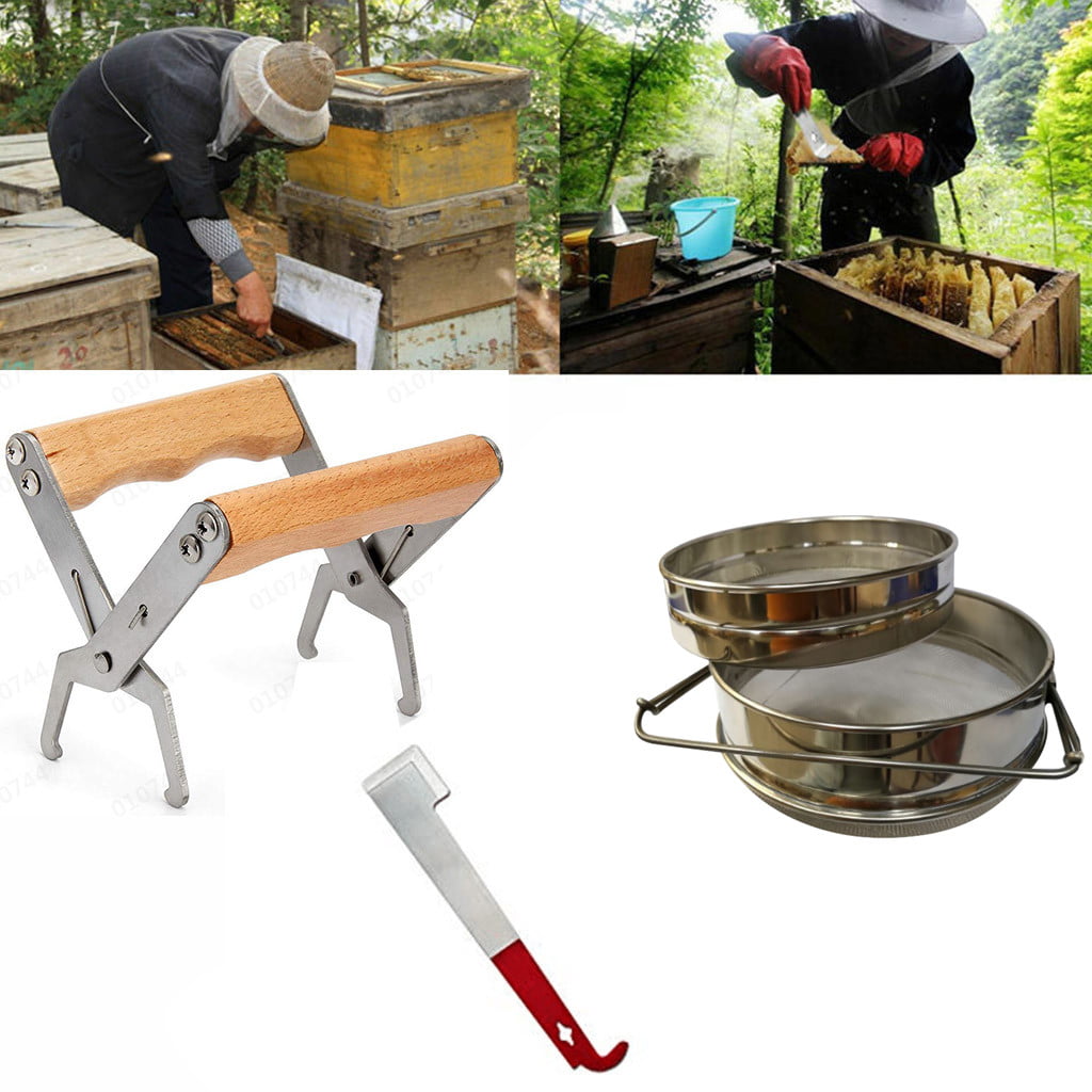 8 Pcs Set Bee Tool Beekeeping Equipment Beekeeper Tools Catcher Hive Tool Kits 
