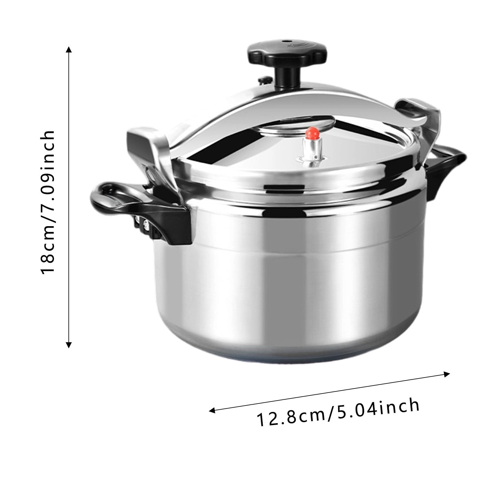 3L Mini Pressure Cooker Aluminum Alloy Lightweight Portable Flat Bottom Pot With Secure Handles For Efficient Home Cooking