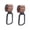 Light Brown, variant on 2 Pieces Baby Stroller Hooks Clip Pushchair Hooks for Bicycles Shopping Bags Gray