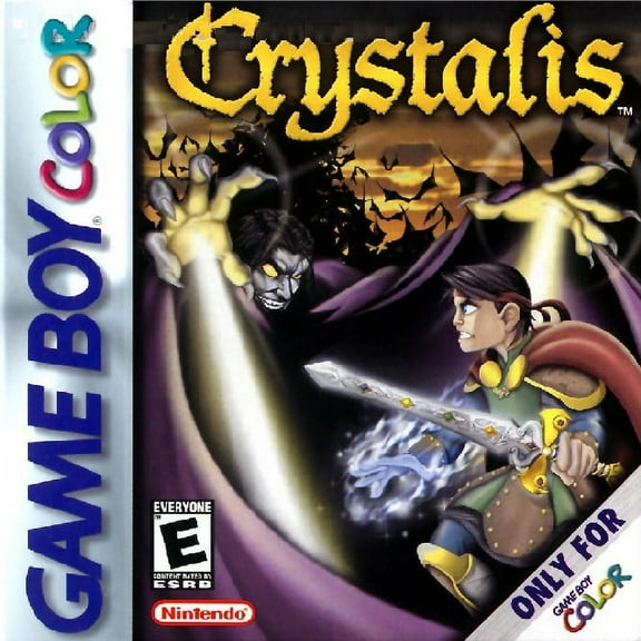 Restored Crystalis (Nintendo GameBoy Color, 2000) Fighting Game (Refurbished)