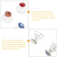 thumbnail image 4 of Miangastore 60pcs Rhinestone Hair Barrettes for Women Wedding Hair Styling in Assorted Color, 4 of 8