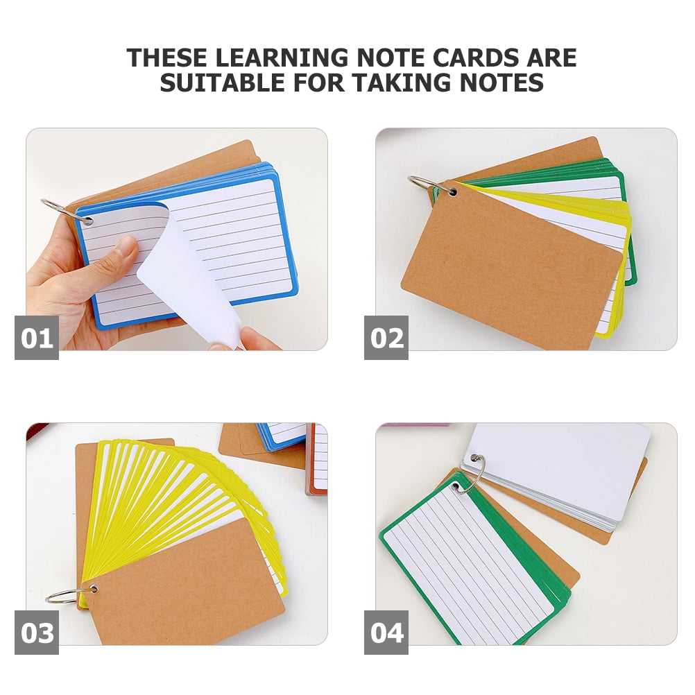 OFFIGAM 6Pcs Lined Notepad Set for Office Noting and Classroom Study Flashcards Included