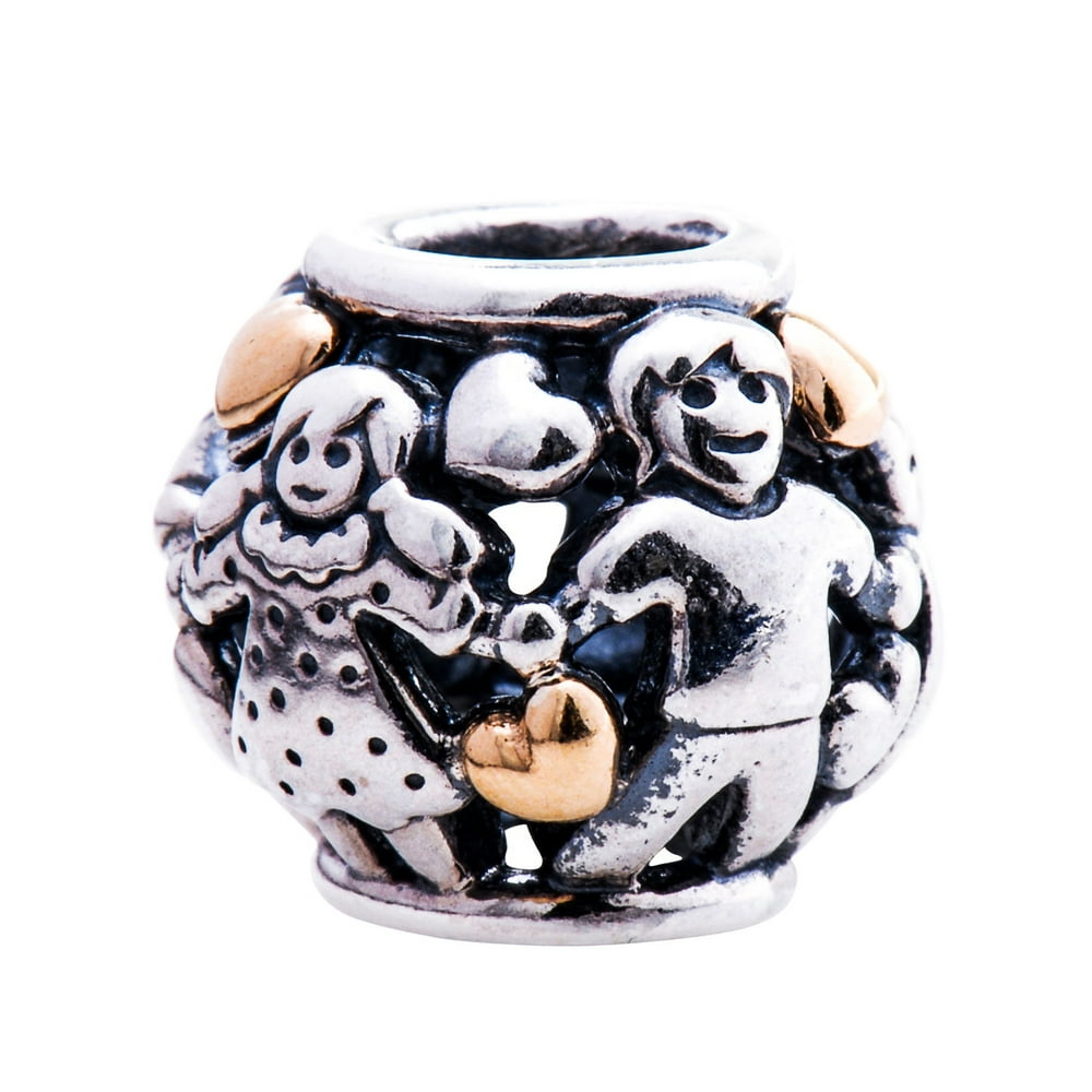 PANDORA Authentic Family Forever Charm with 14kt Gold in 925 Sterling