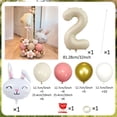 thumbnail image 1 of Rabbit Balloon Set Milk White Number 0-9 Balloon for Birthday Party Shower Anniversary Decoration Balloon Jungle Rabbit Balloon, 1 of 5