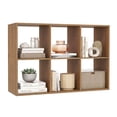 thumbnail image 1 of Costway 6-Cube Bookshelf, Modern Cubby Bookcase with Back Guardrail & Anti-tipping Kits Natural, 1 of 10