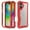 Red, variant on Dteck Case for iPhone 16,Shockproof Dual-Layer Protection Silicone+PC Case Heavy Duty Rugged Crystal Clear Back Cover for iPhone 16,Black