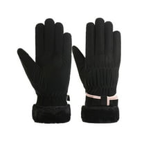 chaungfeng Winter and Autumns Warm Gloves for Women, Fleece Lined Thick Warm Outdoor Sports Cold Resistants Touch Screen Thermal Gloves for Driving Cycling Skiing