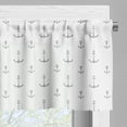 thumbnail image 5 of Ambesonne Anchor Valance & Curtain, Retro Tattoo Art, 55"x24", Black White, 5 of 6