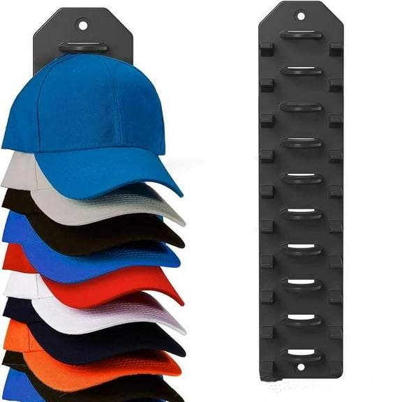 Baseball Cap Organizer, Wall Hat Rack, Hat Storage Display Holder, Holds Up to 10 Hats, Suitable for Door, Bedroom, Closet hanging minimalist Smooth Hangable Springtok