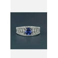 thumbnail image 3 of 2.10Ct Round Cut Simulated Sapphire Women's Ring 14K White Gold Plated, 3 of 3