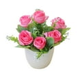 thumbnail image 2 of SPRING PARK Artificial Fake Flowers Silk Artificial Roses Wedding Flowers Bouquets Home Office Party Meeting Room Decoration, 2 of 7