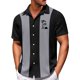 thumbnail image 2 of Men's Hawaiian Printed Button Short Sleeve Shirts Men's Casual Fashion Short Sleeve ShirtsXL, 2 of 4