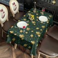 thumbnail image 2 of Green Octopus Planet Star Pattern Rectangle Tablecloth 60"x102",Waterproof Polyester Rectangle Table Cloth, Wipeable Spillproof Polyester Tablecloth for Dining, Camping, Indoor and Outdoor, 2 of 6