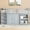 Grey + Rubber Wood + Twin, variant on Twin Loft Bed with Storage Cabinet, Drawer and Shelf Cabinet and Pulling-Out Desk, Rubber Wood Loft Bed with Safety Guardrail, Ladder,Grey