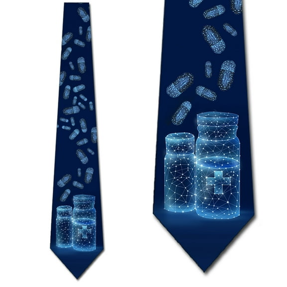 Molecular Medicine Necktie Mens Tie by Three Rooker