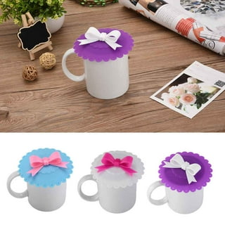 Tangser Silicone Cup Lids, Cat Mug Covers, Reusable Coffee Tea Water Cup  Lids, Anti-dust, Cute Cartoon, Gift Wrap 3PCS
