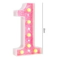 thumbnail image 6 of Sunjoy Tech LED Digital Lights Glitter Numbers Sign Battery Powered Warm White Night Light Party Wedding Home Decor, 6 of 8