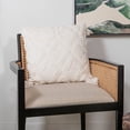 thumbnail image 2 of Sol Living Pillows Throw Pillows Couch Pillows Bedroom Throw Pillows Bed Macrame Decor Boho Pillows Lumbar Pillow Cushion Sofa Pillows Living Room, 18 x 18 inches, White with Tassels, 2 of 8