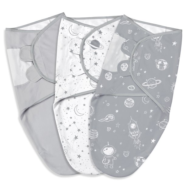 GLLQUEN BABY Swaddle Blankets for Baby Boy Girl, 03 Months Infant Swaddling Sleep Sack, 3 Pack